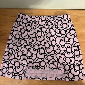 Sanrio hello kitty pink and black mini skirt. Size small